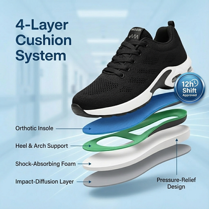 SoftSoles Pro - 12-Hour Shift Footwear for All-Day Relief from Foot, Knee & Back Discomfort.